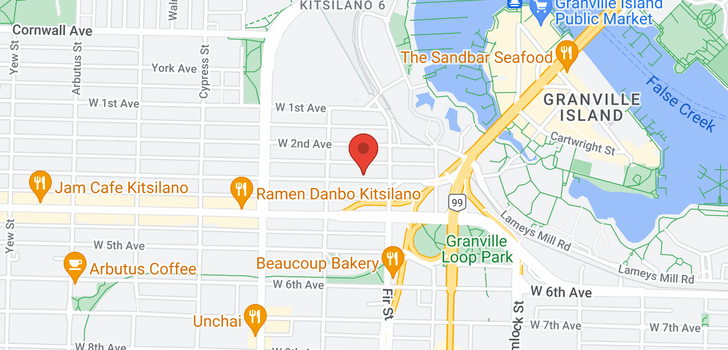 map of 508 1635 W 3RD AVENUE